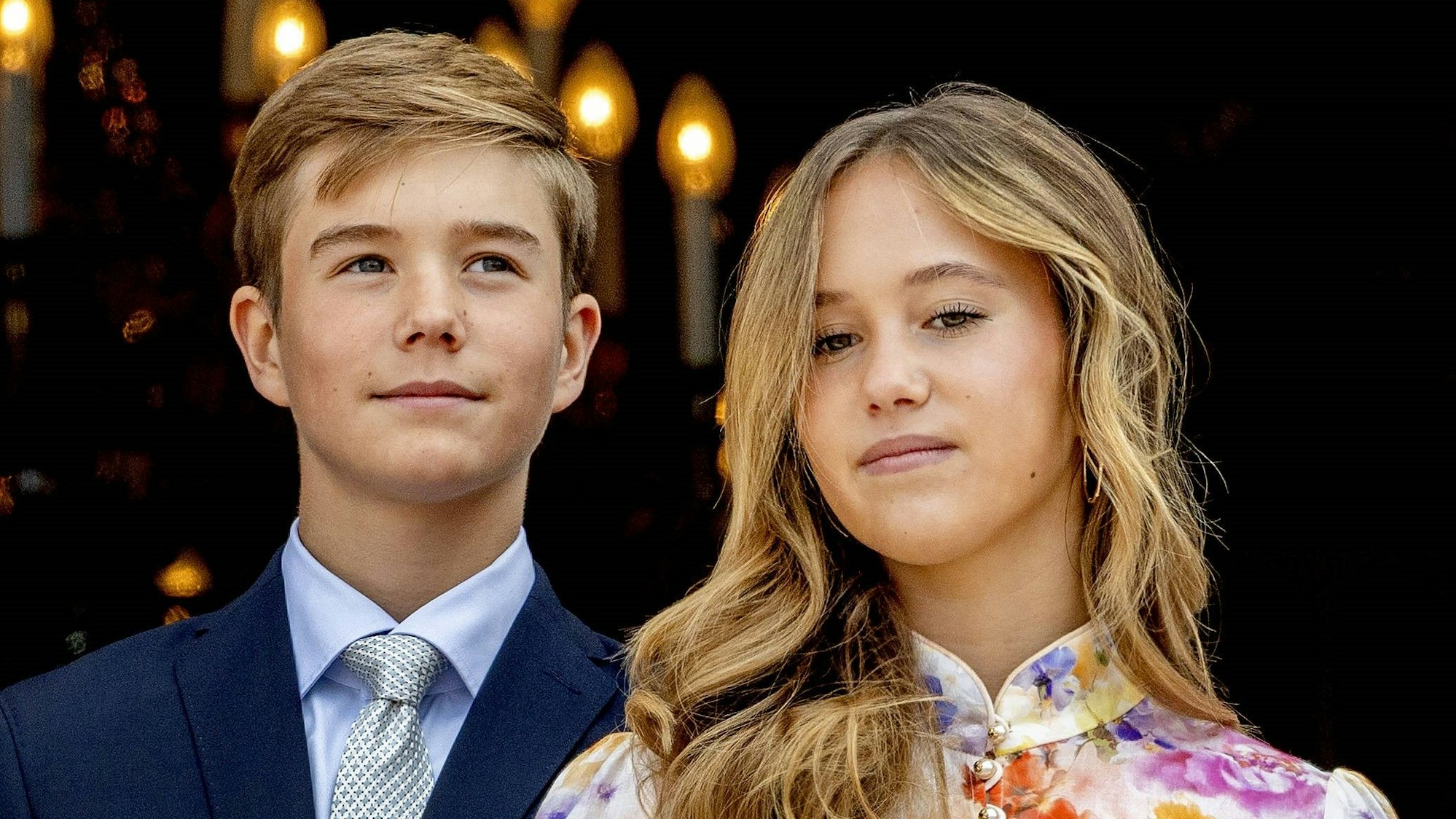 Prinz Vincent und Prinzessin Josephine posieren.