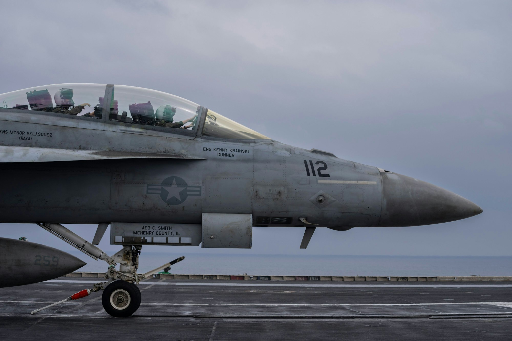 Das Symbolfoto zeigt ein Kampfflugzeug Typ F/A-18F Super Hornet.