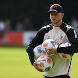 René Wagner beim 1. FC Köln auf dem Trainingsplatz.