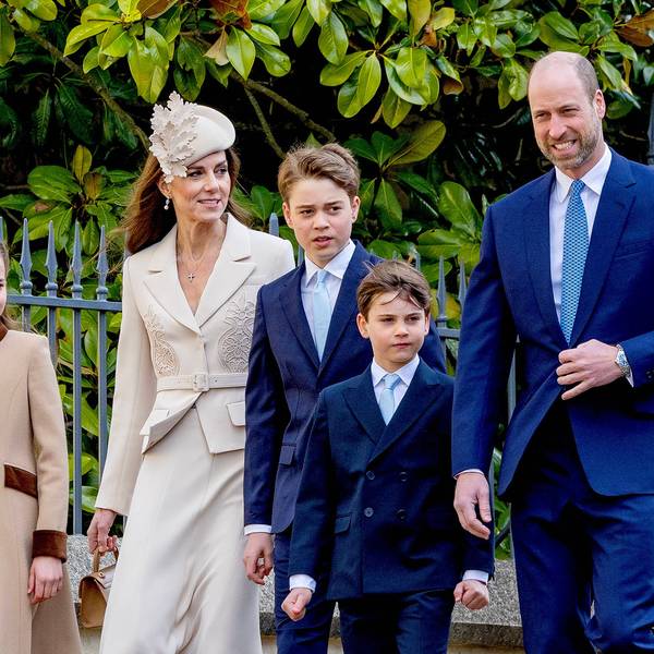 Prinz William und Familie beim Oster-Gottesdienst in Windsor.