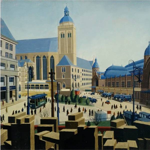 Der Kölner Bahnhofsvorplatz mit Steinquadern im Vordergrund.