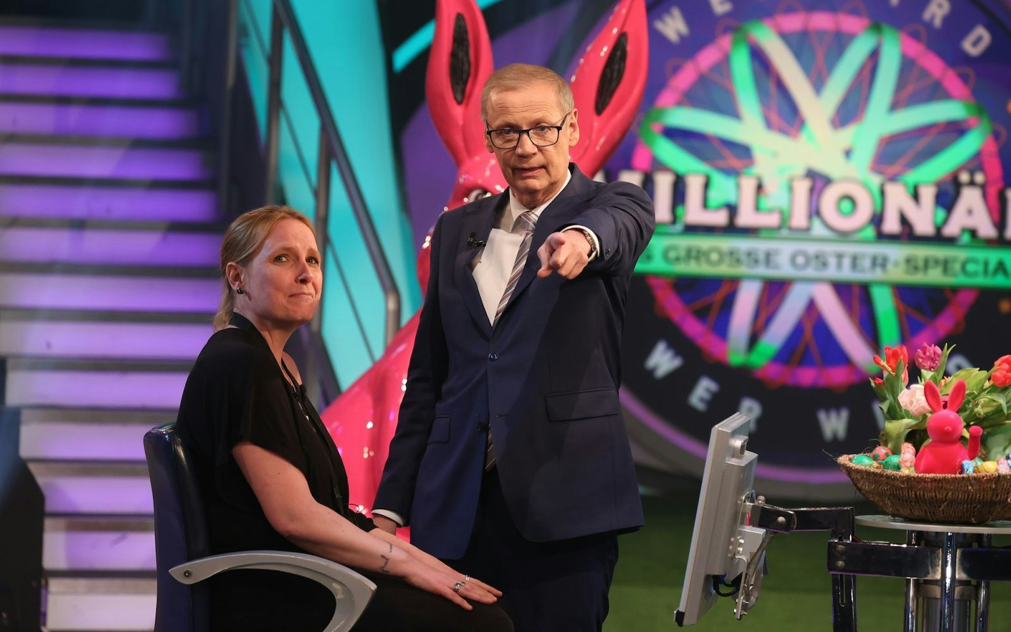 Bianka Raab wurde von ihrem zukünftigen Ex-Mann angemeldet - im Scherz erklärte dieser: Das Geld diene der Finanzierung der Scheidung. Sie erspielte 16.000 Euro. (Bild: RTL / Ralf Juergens)