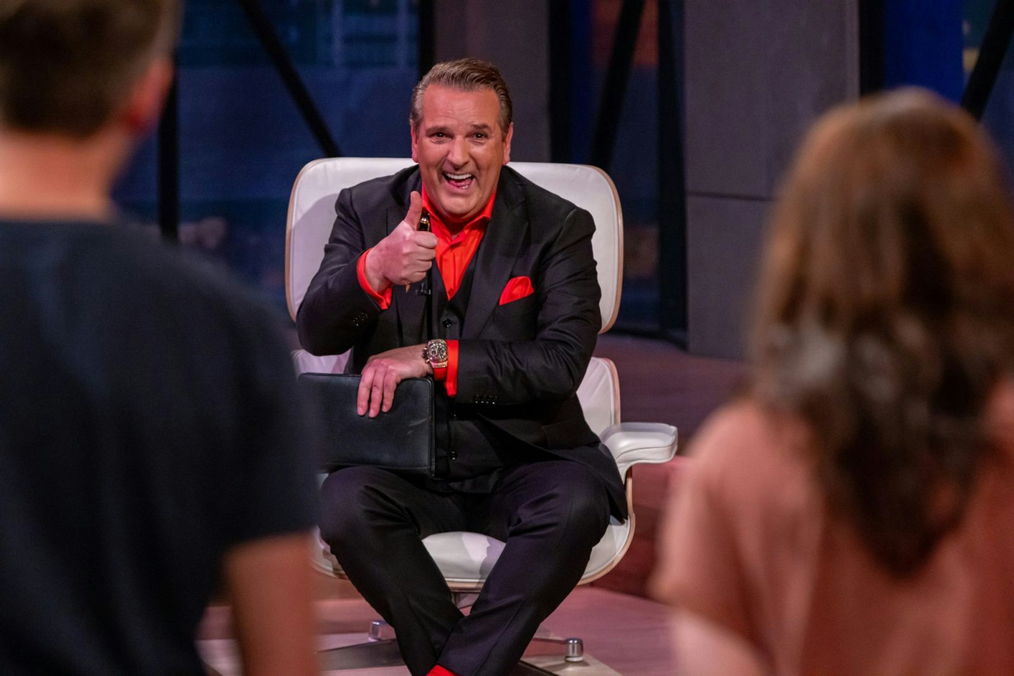 Den Deal mit „Venticross“ macht Ralf Dümmel. „Machmal sind es die kleinen Dinge, die die Welt verbessern.“ (Bild: RTL / Bernd-Michael Maurer )