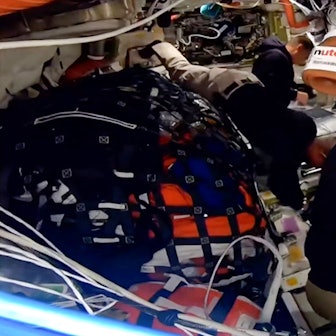 An Bord der „Artemis 2“ ist ein Nutella-Glas zu sehen.