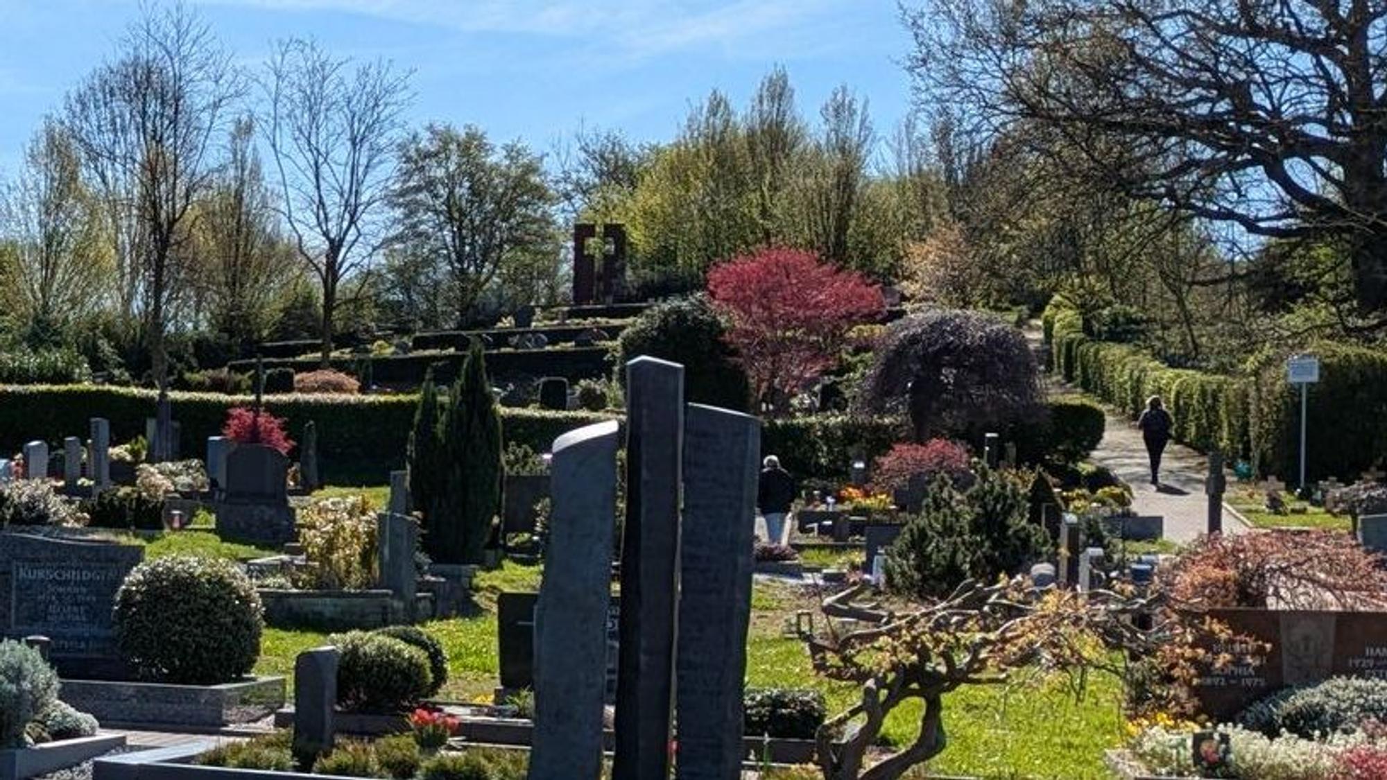 Der katholische Friedhof in Steinbüchel