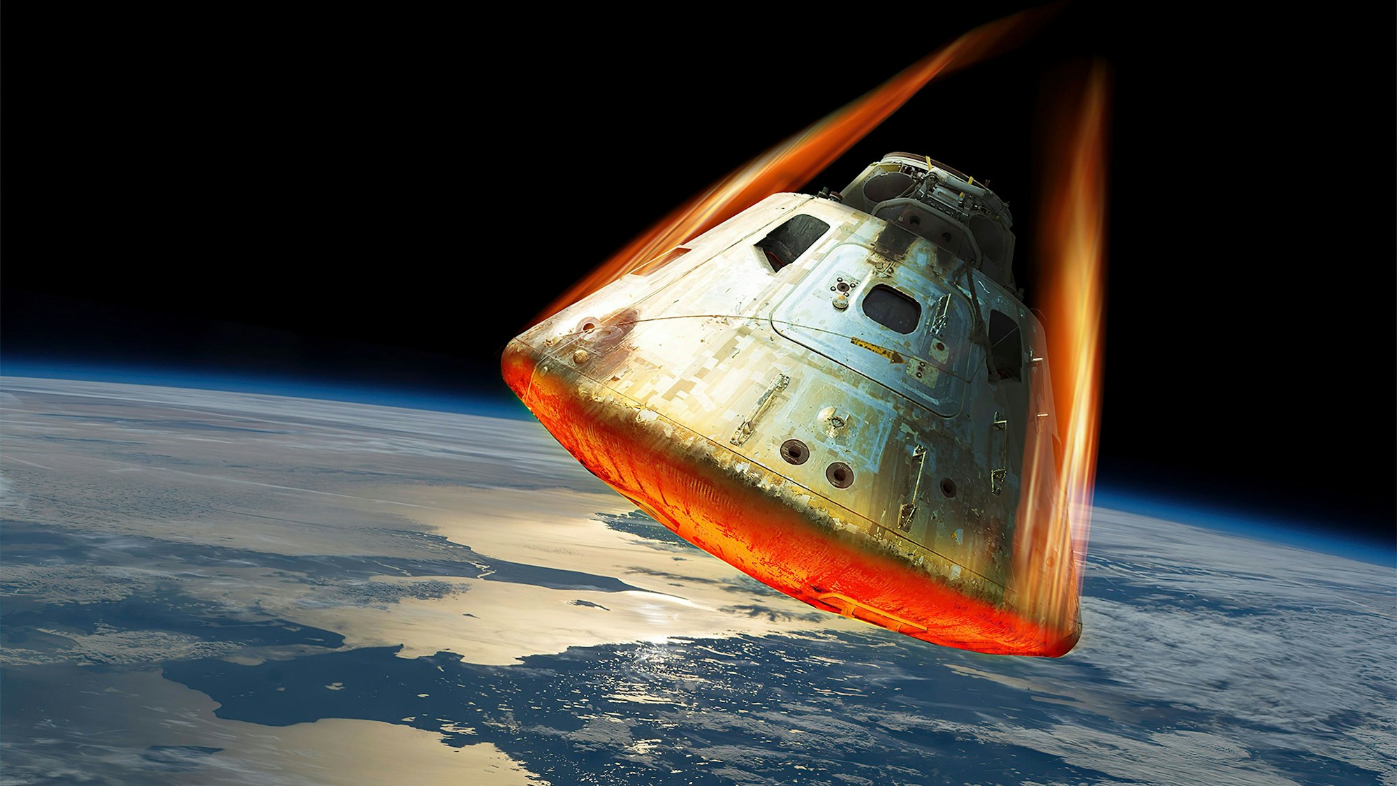 Beim Wiedereintritt in die Erdatmosphäre muss die Artemis Temperaturen von mehreren tausend Grad Celsius und extreme mechanische Belastungen aushalten.