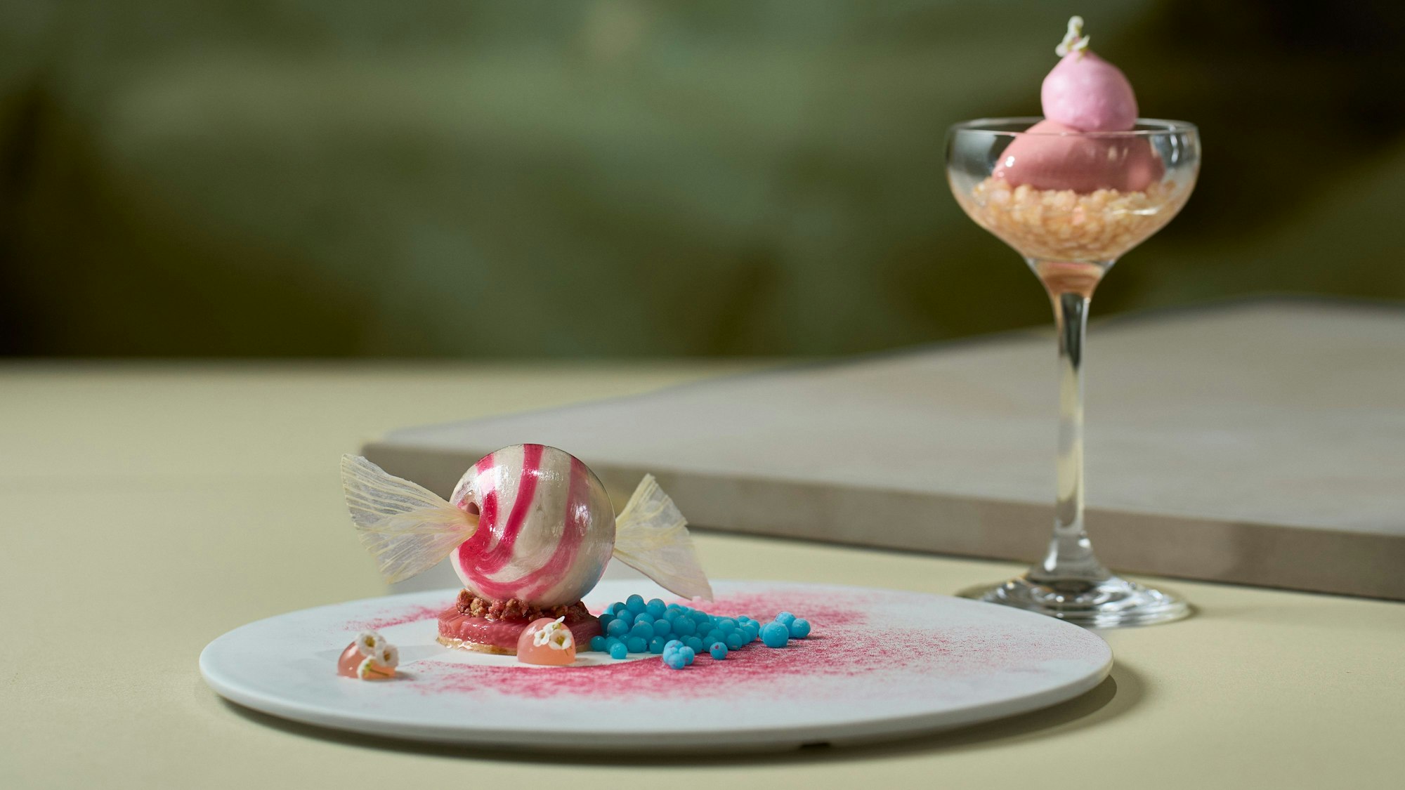 Ein angerichtetes Dessert