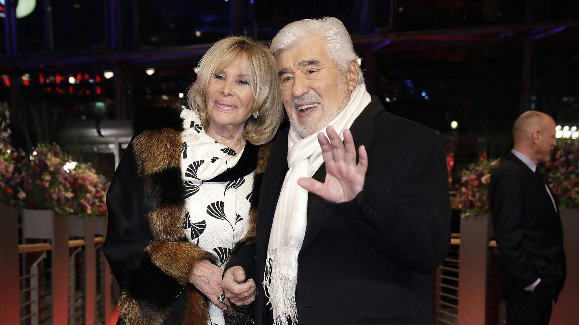 Mario Adorf und seine Ehefrau Monique in Berlin 2018.
