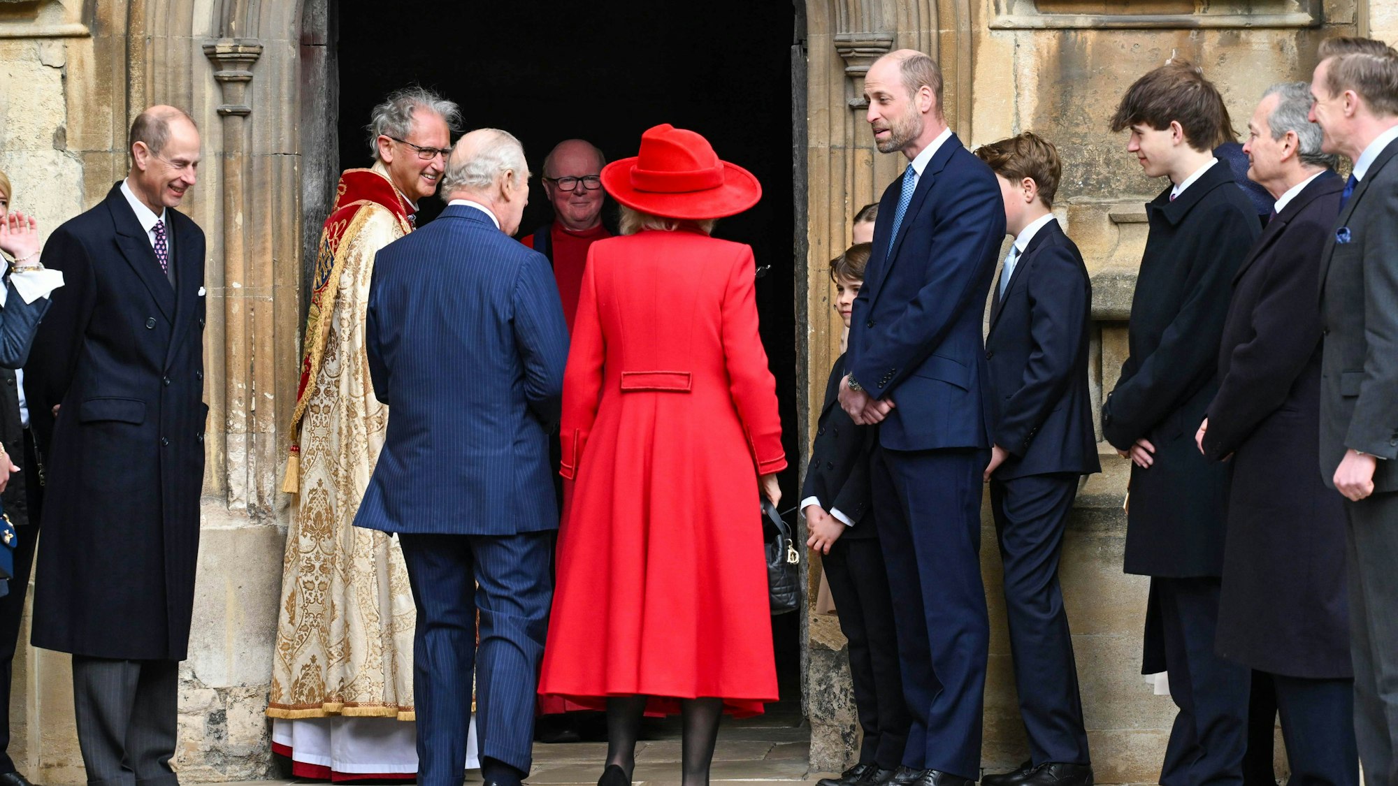 Die britischen Royals beim Ostergottesdienst Anfang April 2026.
