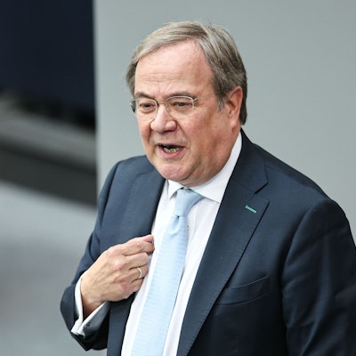 Armin Laschet (CDU) im Plenarsaal des Bundestags. (Archivbild)