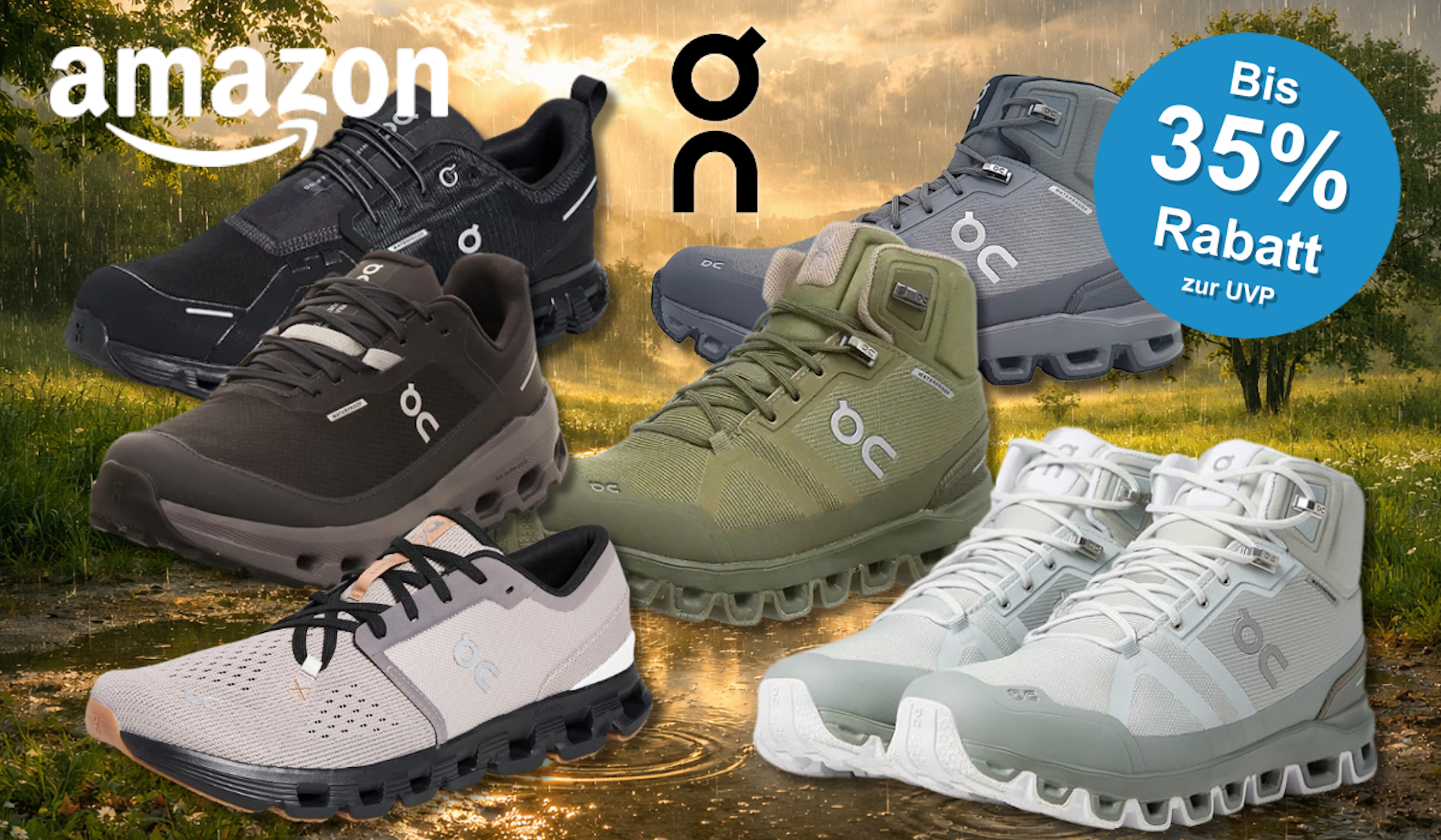 6 wasserdichte On Sneaker Modelle.