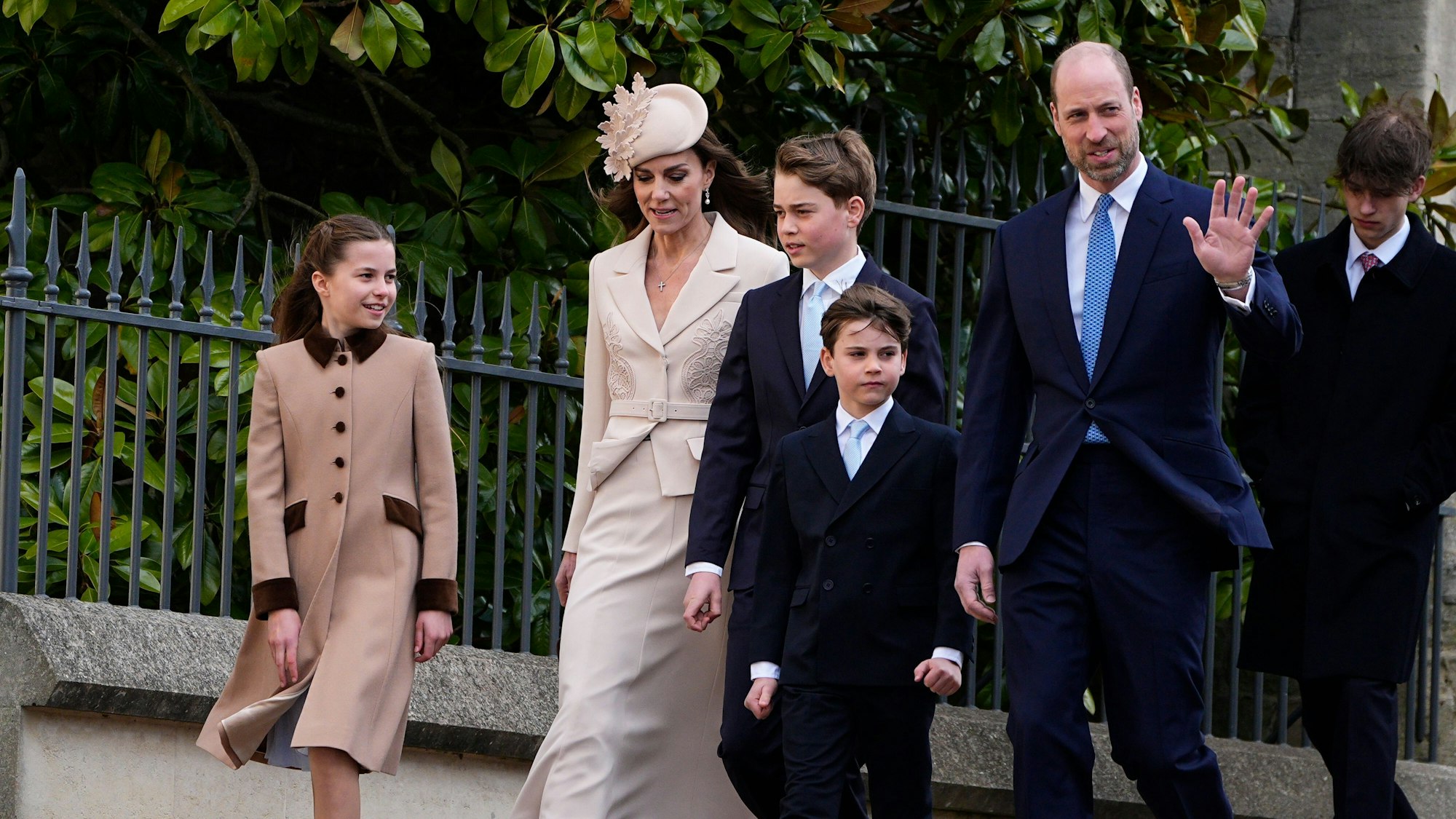 Die Royals vor dem Ostergottesdienst Anfang April.
