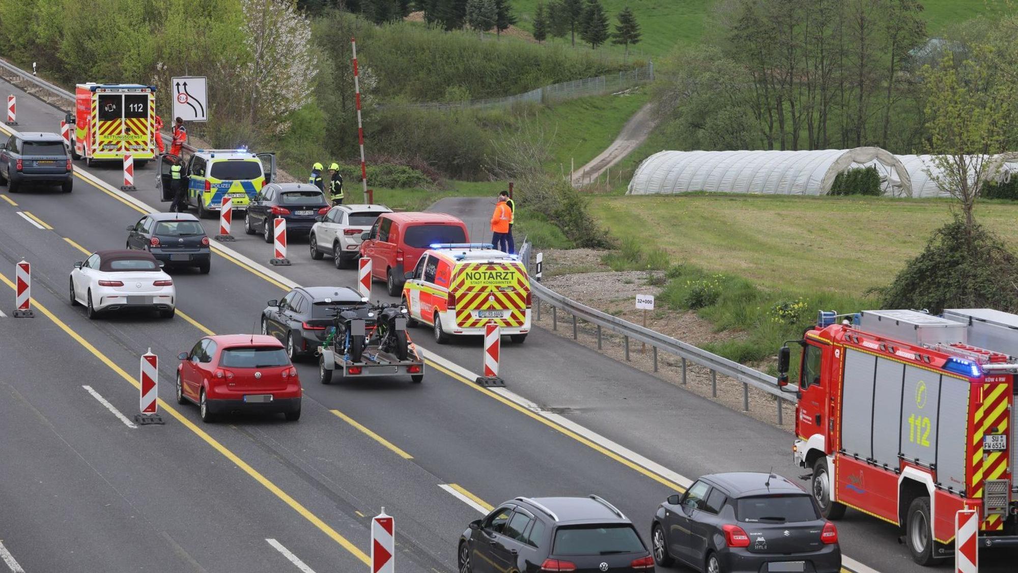 In der Baustelle bei Königswinter-Thomasberg gab es am Sonntag, 12. April, einen zweiten Unfall.
