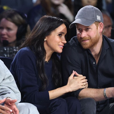 Prinz Harry und Herzogin Meghan beim NBA All-Star Game in Inglewood.