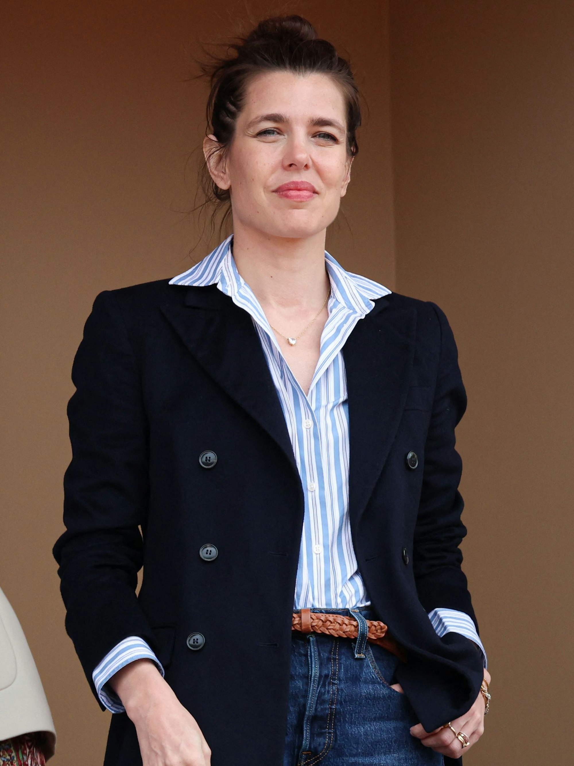 Charlotte Casiraghi vor dem Finale zwischen Carlos Alcaraz und Jannik Sinner in Monte-Carlo.