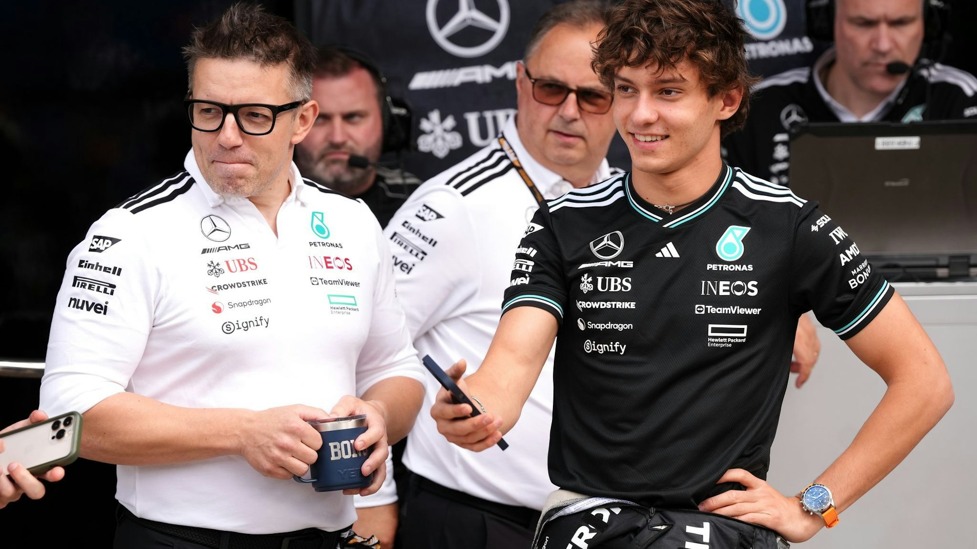 Peter Bonnington und Kimi Antonelli