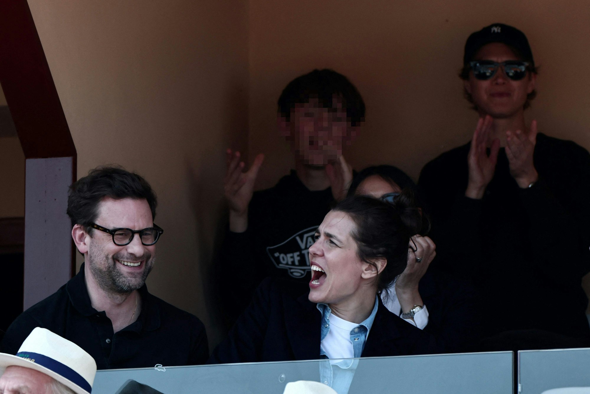 Charlotte Casiraghi und Nicolas Mathieu beim Tennis-Halbfinale in Monte-Carlo.