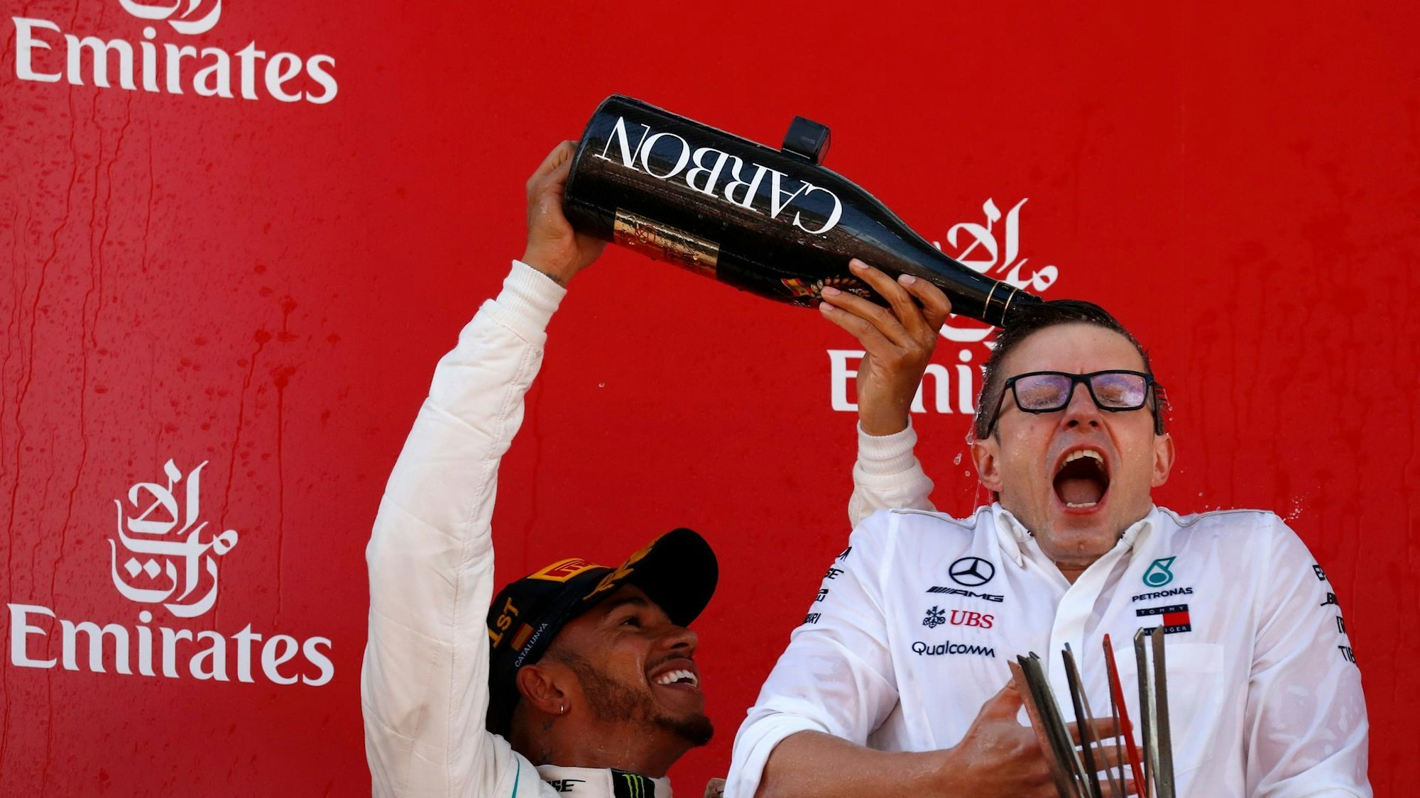 Peter Bonnington und Lewis Hamilton