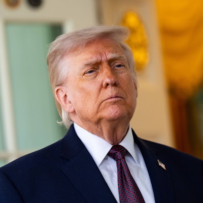 US-Präsident Donald Trump im Weißen Haus. (Archivbild)