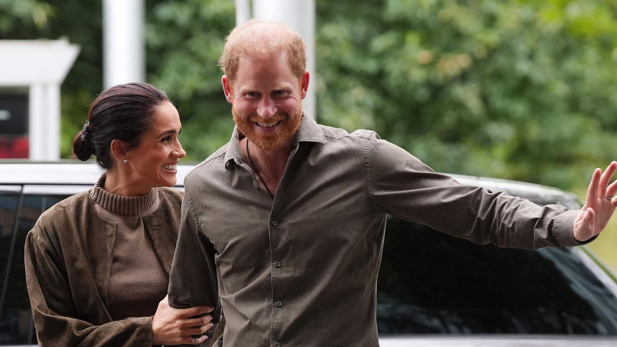 Prinz Harry und Herzogin Meghan treffen am 14. April 2026 im Australian National Veterans Arts Museum (ANVAM) in Melbourne ein.