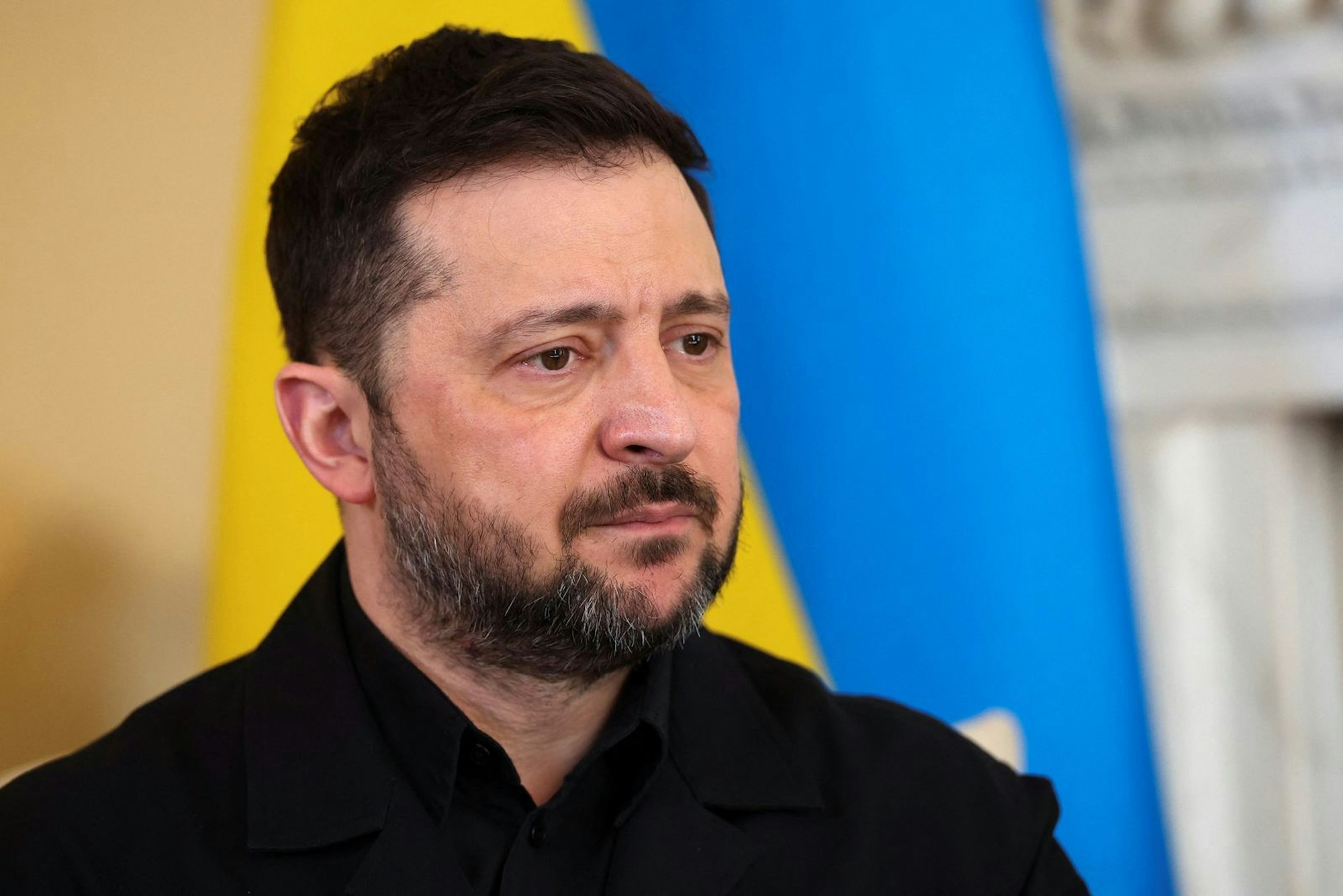 Wolodymyr Selenskyj hat im Interview mit Maybrit Illner über die Lage in der Ukraine und seine Zukunft als Präsident gesprochen. (Bild: 2026 Getty Images/WPA Pool)