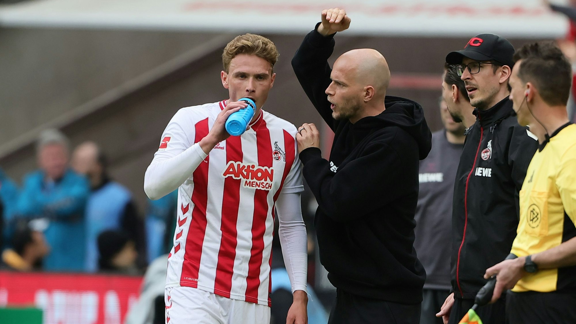 René Wagner, hier mit Sebastian Sebulonsen, führte zuletzt viele Einzelgespräche mit seinen