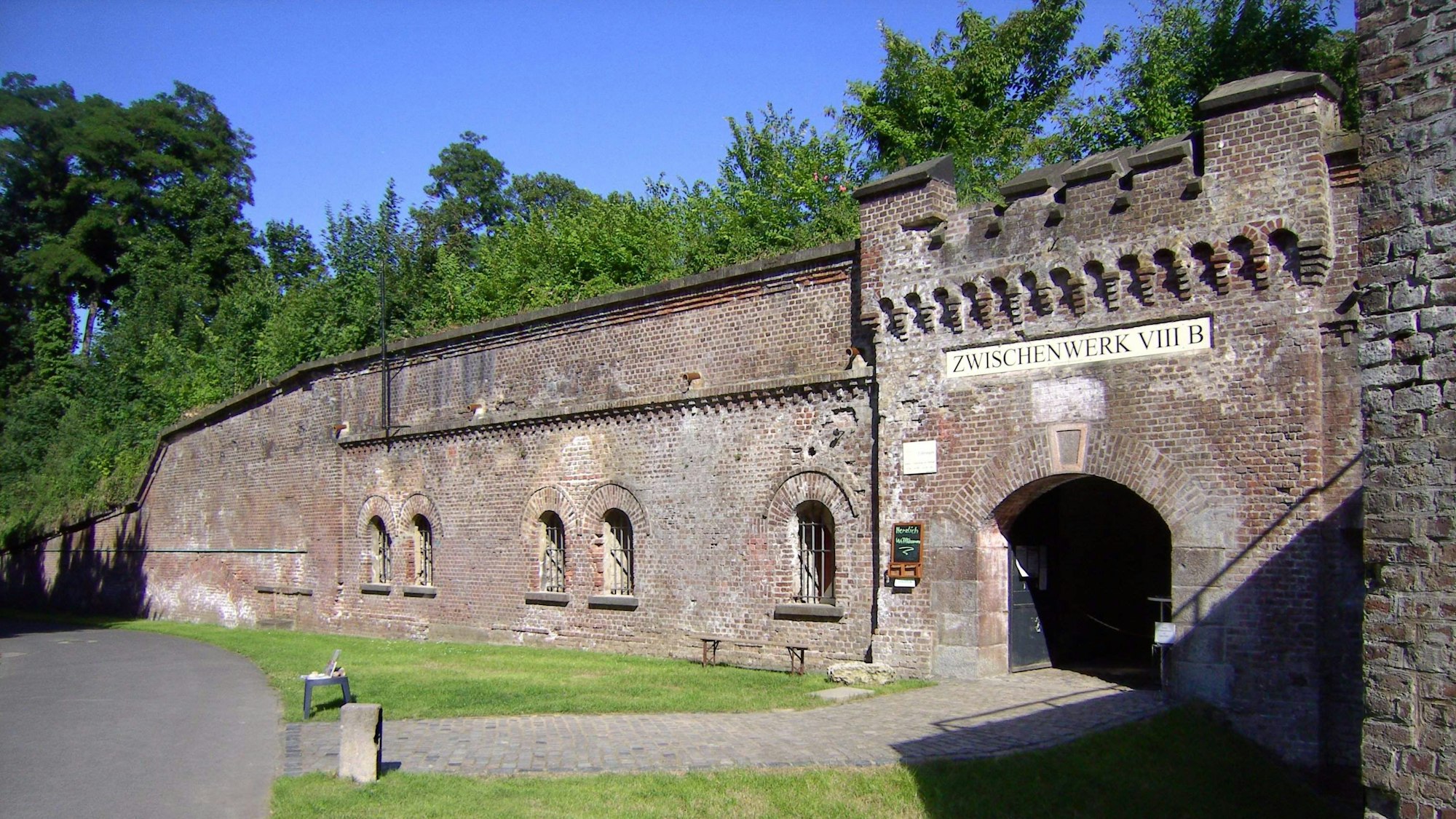 Ansicht des Mauerwerks des Zwischenwerk VII b