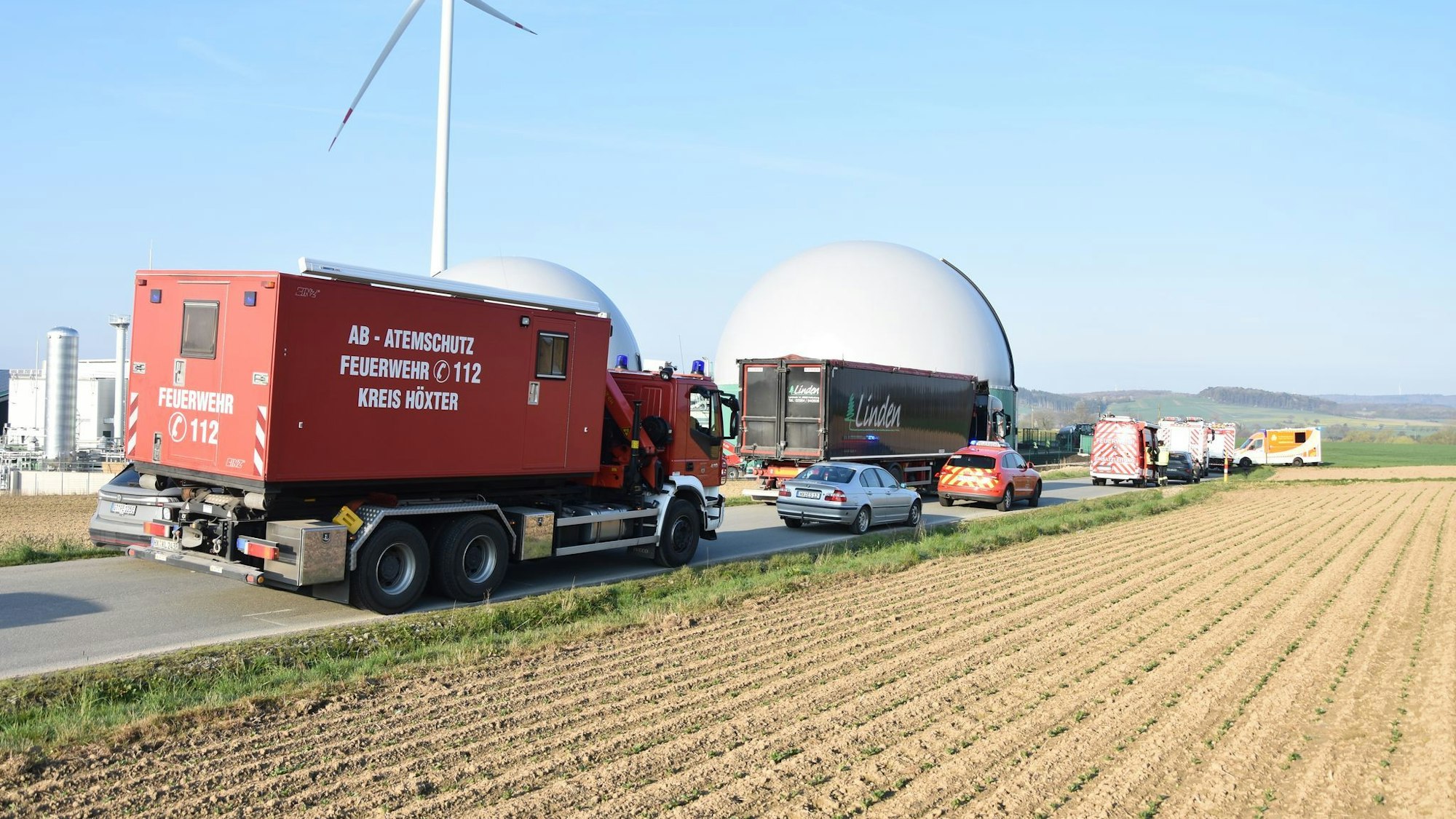 Gülleaustritt aus Kompostwerk