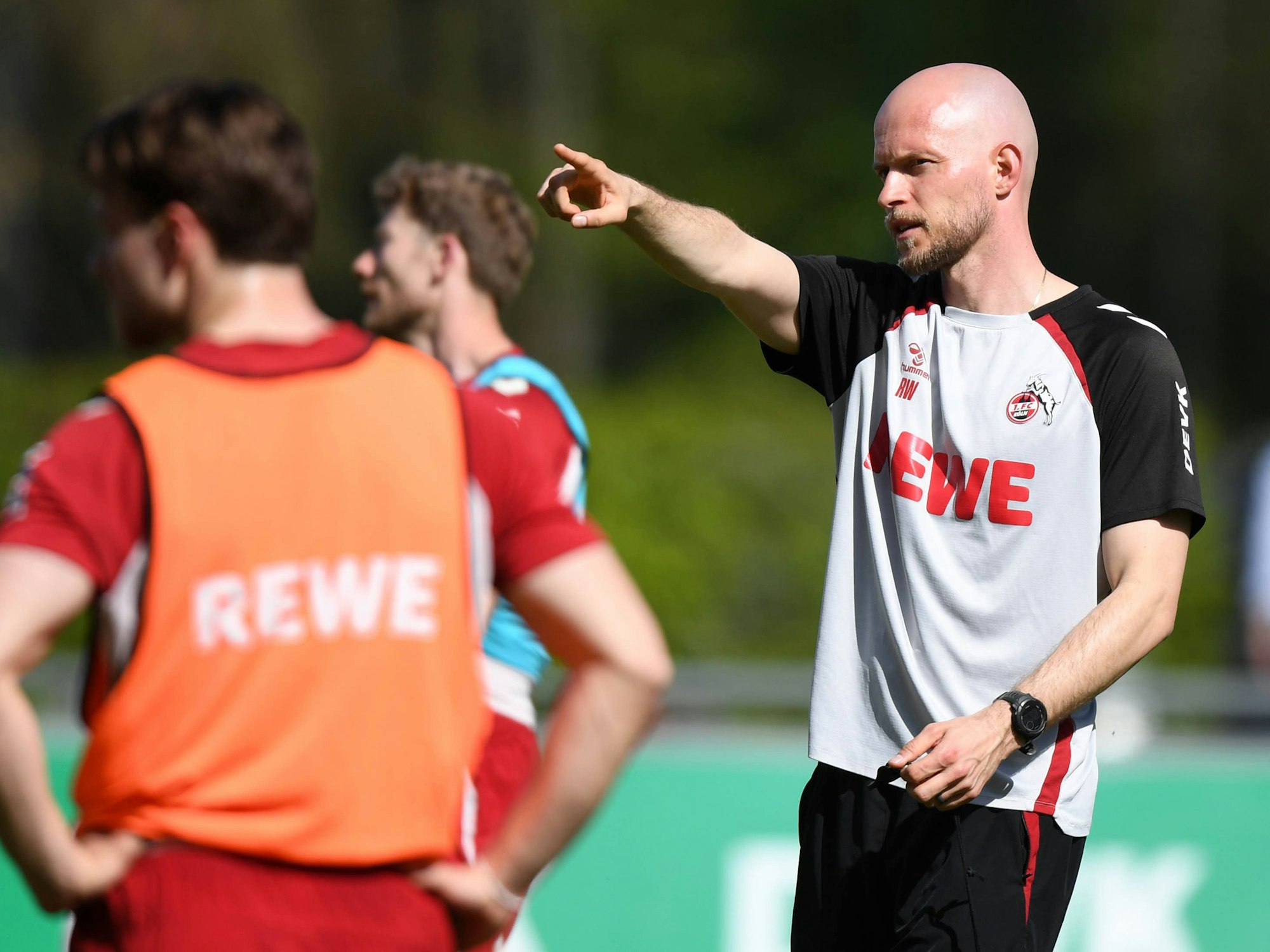 René Wagner gibt im Training die Richtung vor.
