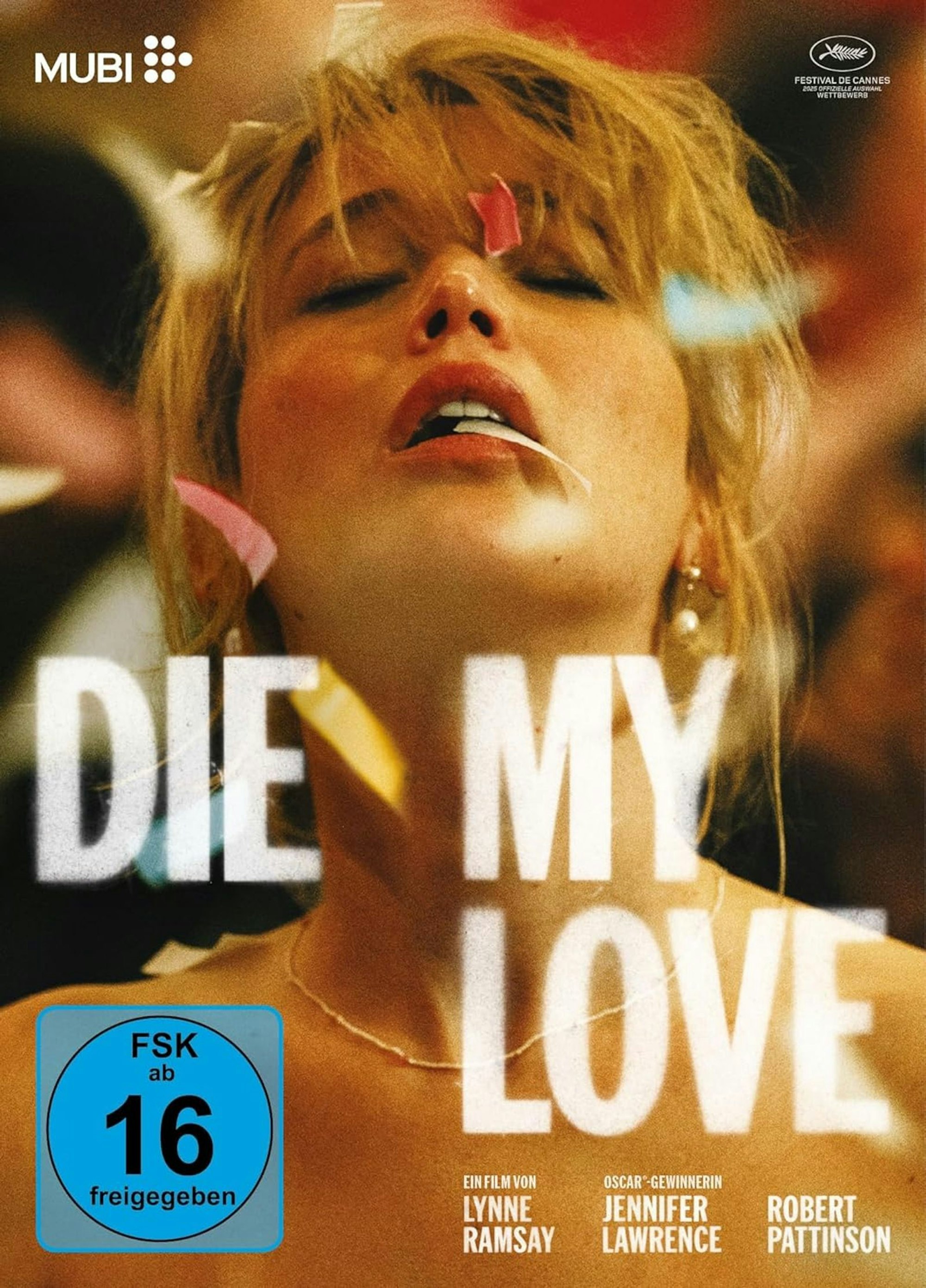 „Die My Love“ ist ein schwarzhumoriges Horrordrama, in dem Jennifer Lawrence und Robert Pattinson ein Paar am Rande des Abgrunds spielen. (Bild: MUBI/AL!VE)