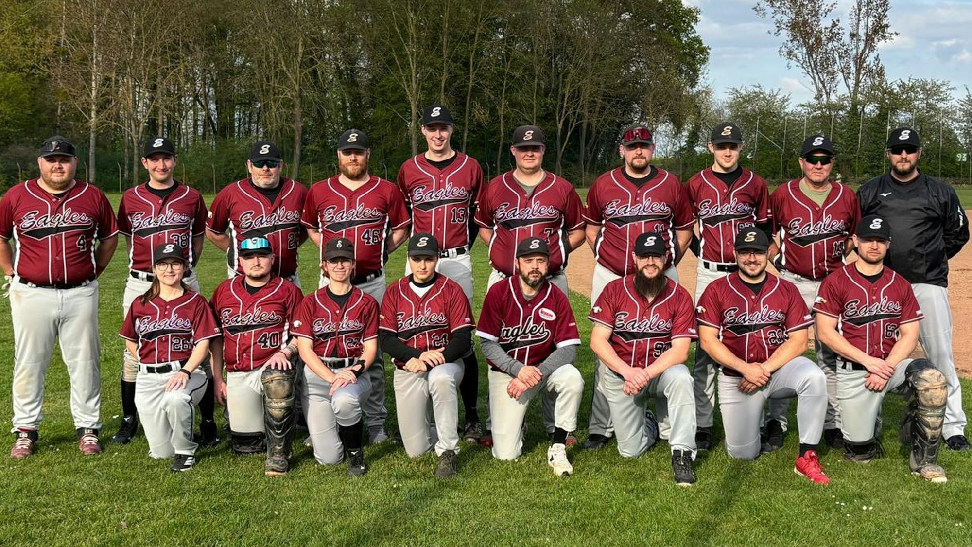 Das Bild zeigt die Mannschaft der Zülpich Eagles.