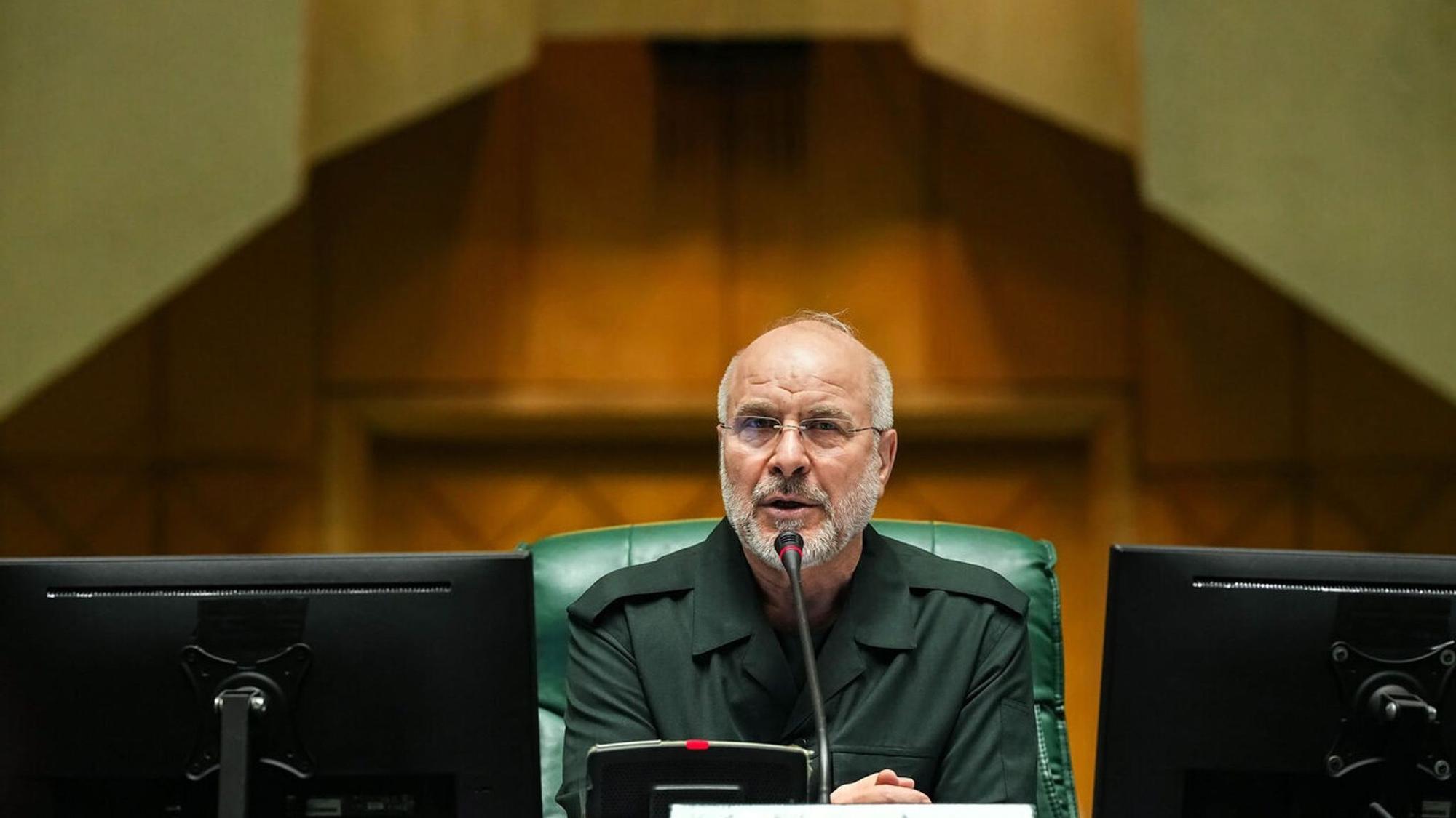 Parlamentspräsident Mohammad Bagher Ghalibaf