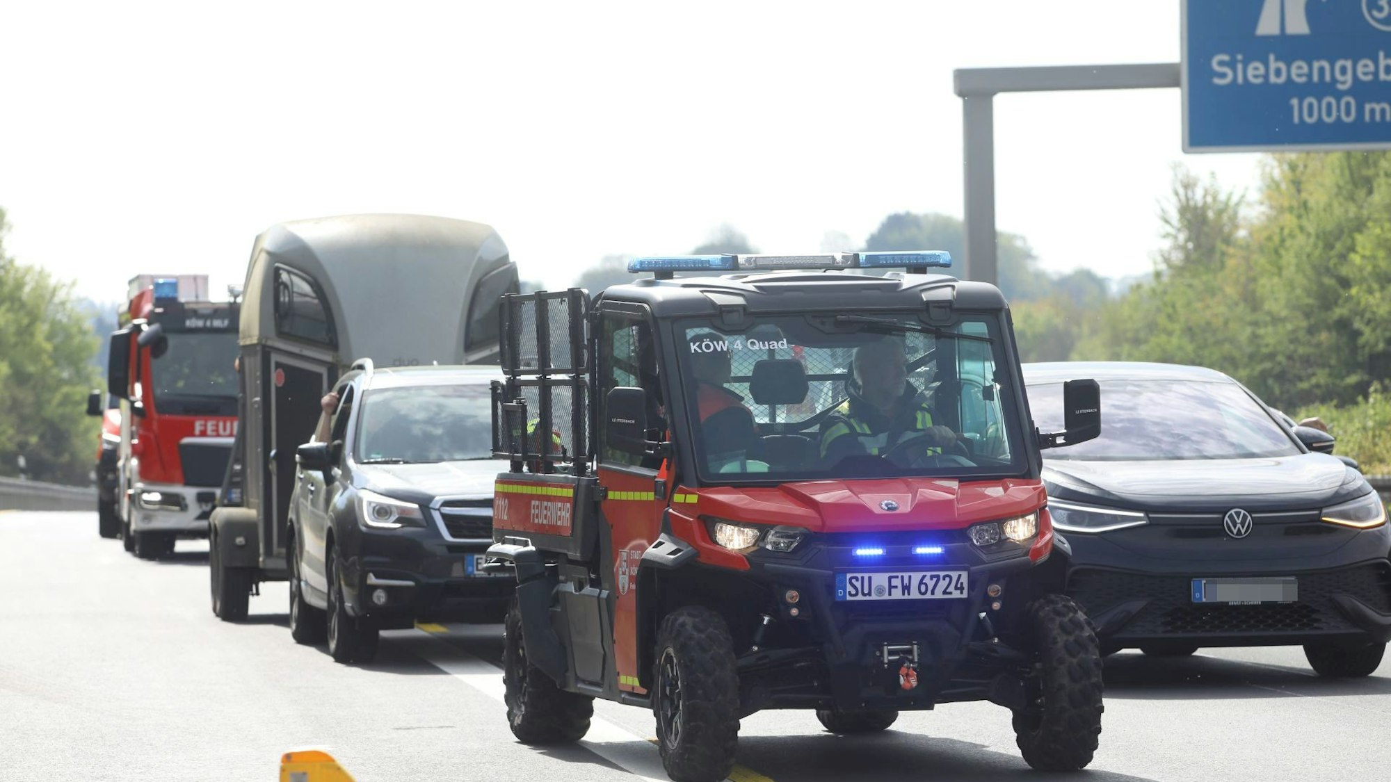 Unfall A 3 bei Königswinter-Bellinghausen