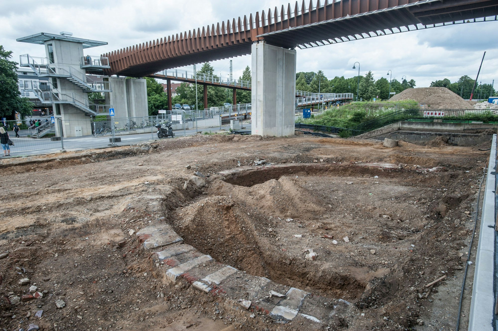 Fundamente historische Drehscheibe Foto: Ralf Krieger