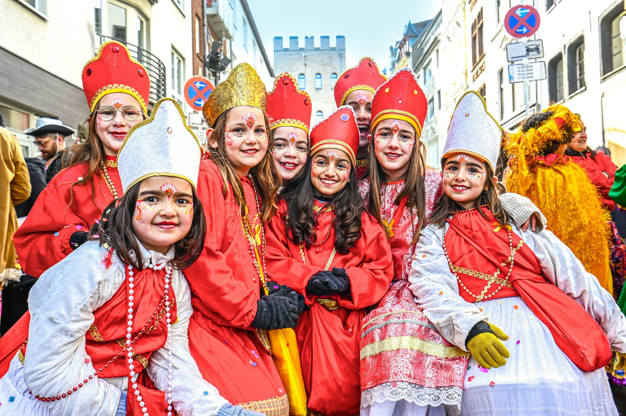 Schüler der Hauptschule Bilderstöckchen bei den diesjährigen Schull- un Veedelszöch