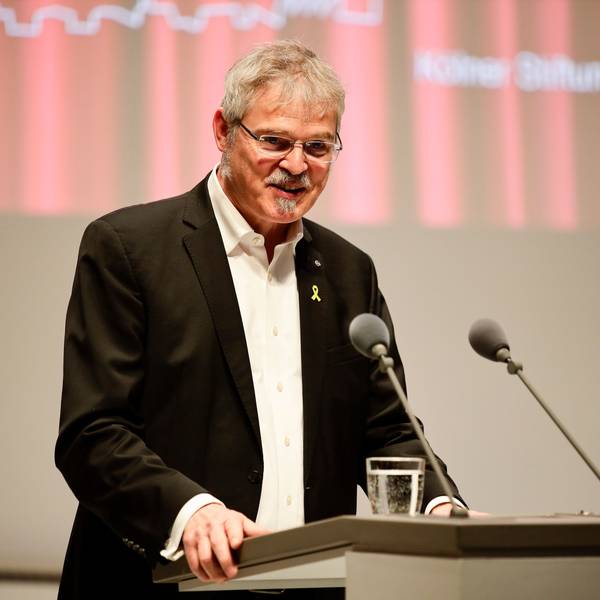 Ulrich Soénius (Kölner Stiftungen e.V:) beim Stiftungstag 2024 im Historischen Rathaus.