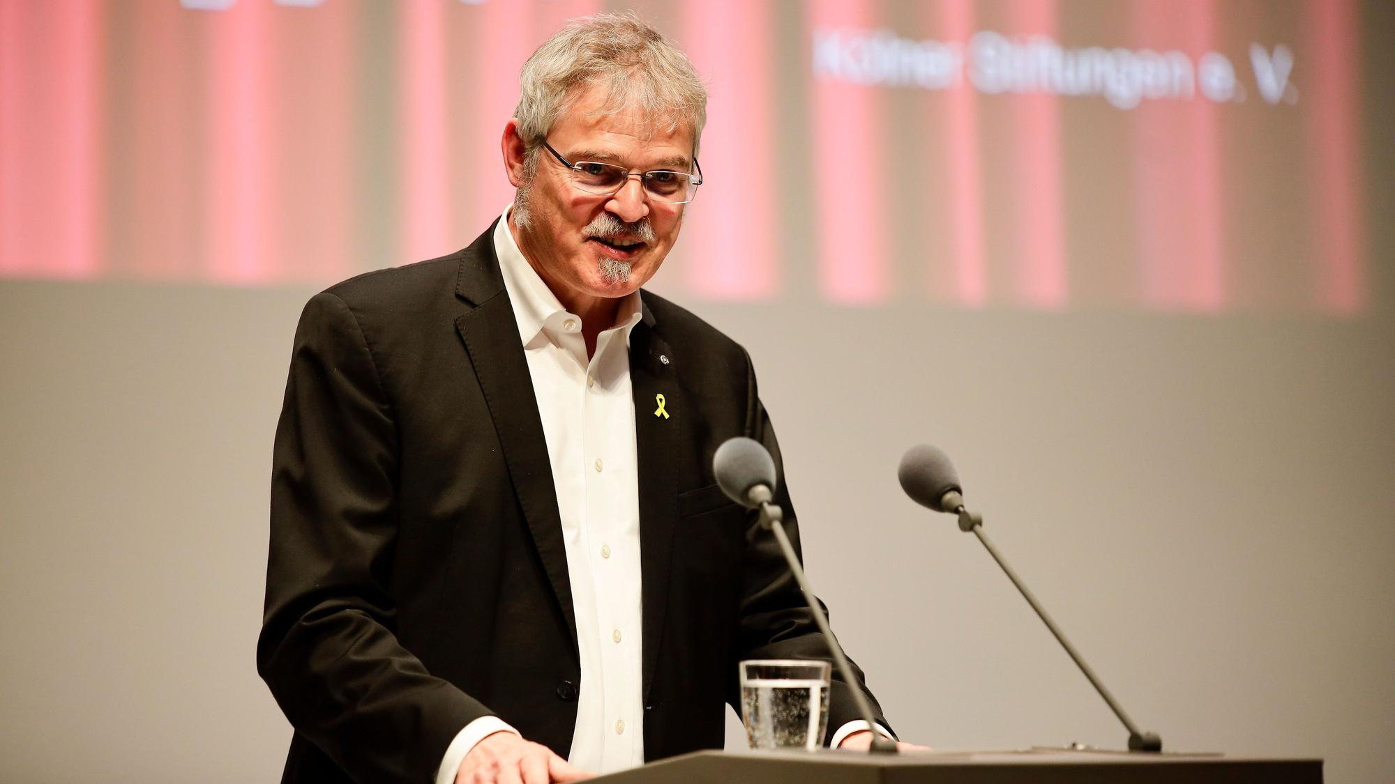 Ulrich Soénius (Kölner Stiftungen e.V:) beim Stiftungstag 2024 im Historischen Rathaus.