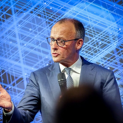 Bundeskanzler Friedrich Merz (CDU) spricht beim Jahresempfang 75 Jahre Bundesverband deutscher Banken e.V..