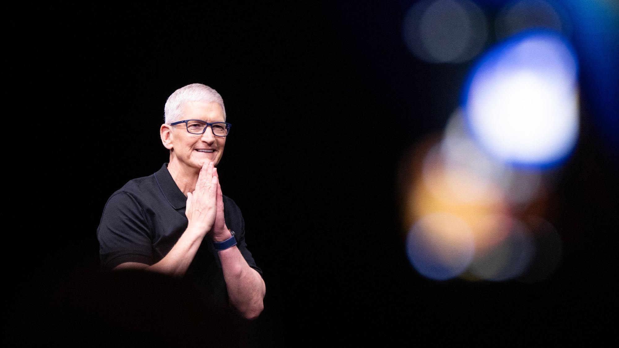 Apple-CEO Tim Cook räumt im September seinen Posten. (Archivbild)