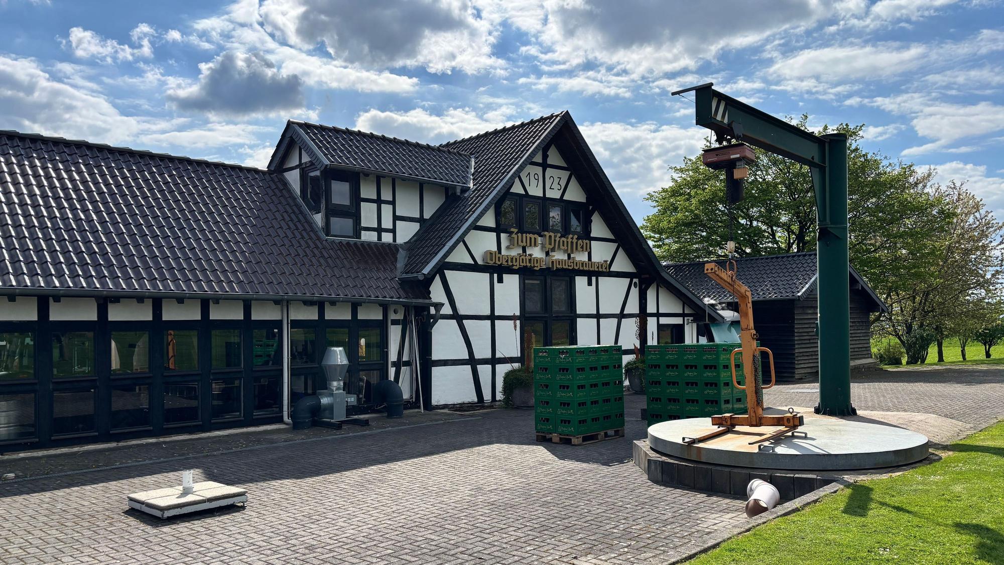 Blick auf ein Fachwerkhaus
