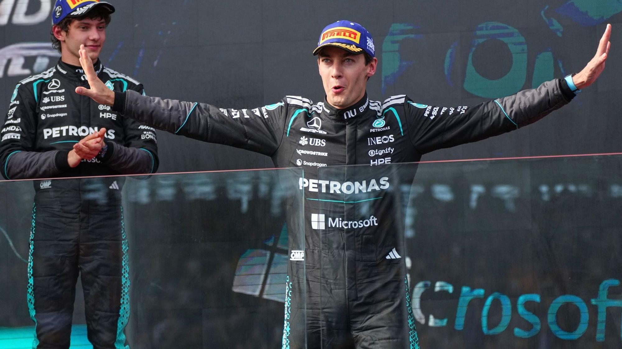 George Russell und Kimi Antonelli