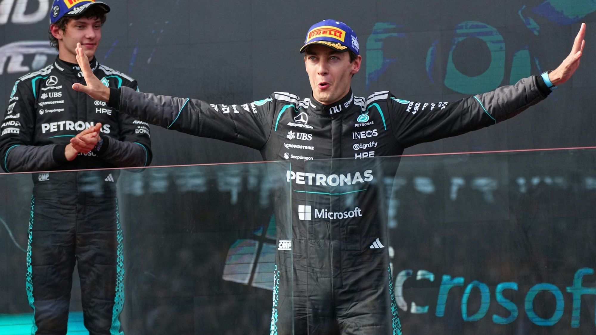 George Russell und Kimi Antonelli