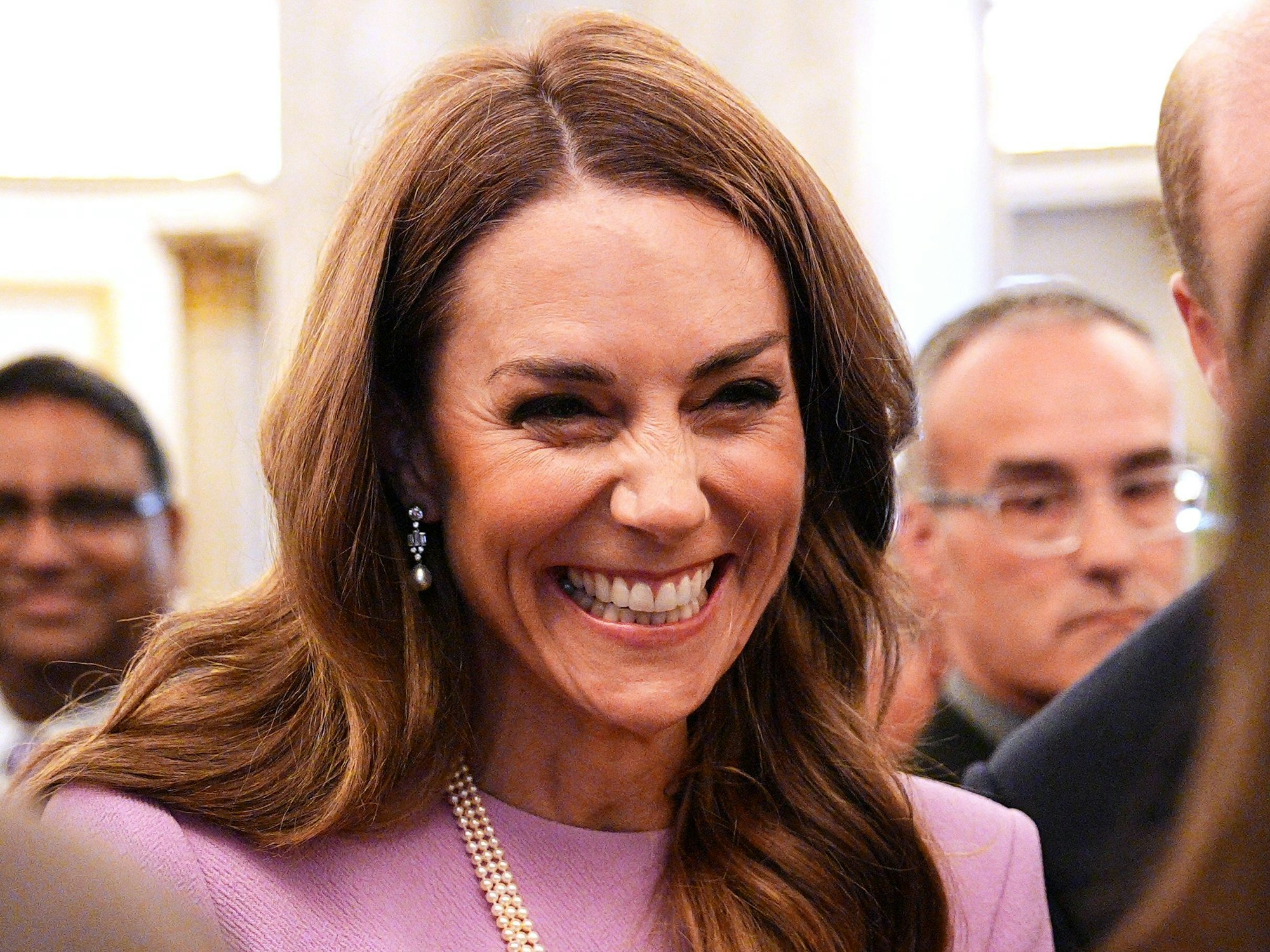 Prinzessin Kate während des Empfangs im Buckingham Palace anlässlich des 100. Geburtstags von Königin Elizabeth II.