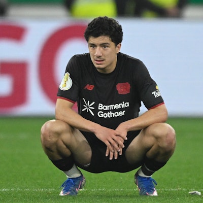 Leverkusens Ibrahim Maza nach dem Spiel.