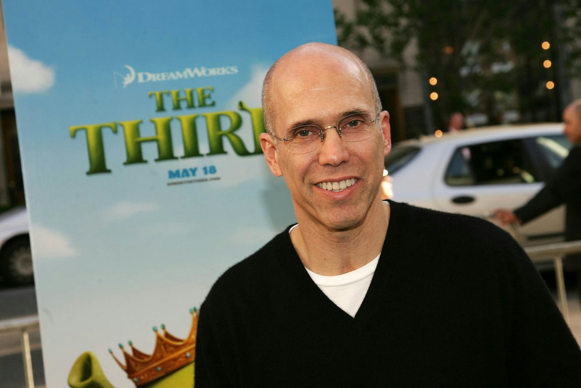 „Shrek“-Produzent Jeffrey Katzenberg arbeitete ursprünglich für Disney, verließ die Studios aber Mitte der 90er im Streit. Die „Rache“ folgte ein paar Jahre später: Viele Gags aus den „Shrek“-Filmen machen sich über erfolgreiche Disney-Produktionen lustig. (Bild: Evan Agostini/Getty Images)