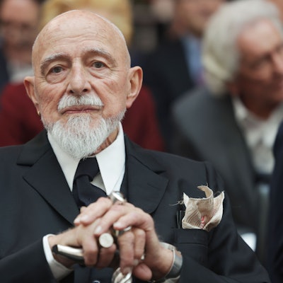 Maler und Grafiker Markus Lüpertz kommt zur Verleihung des Staatspreises des Landes Nordrhein-Westfalen.