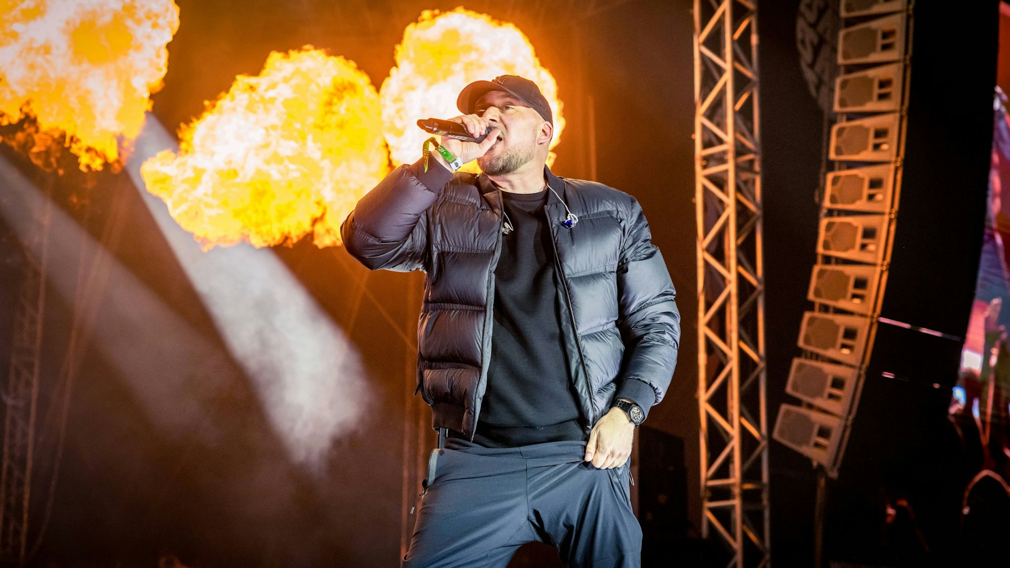 Kool Savas beim Heroes Festival.