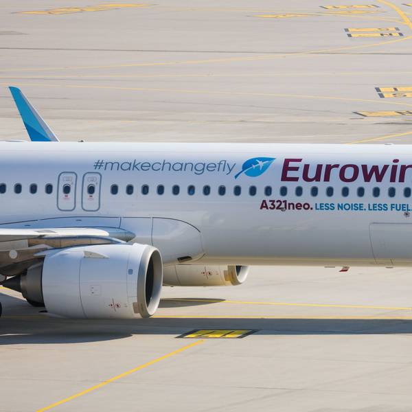 Ein Airbus A321 NEO der Fluggesellschaft Eurowings. (Archivbild)