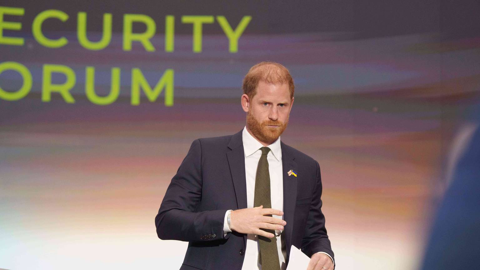 Prinz Harry nimmt am Sicherheitsforum in der ukrainischen Hauptstadt teil.