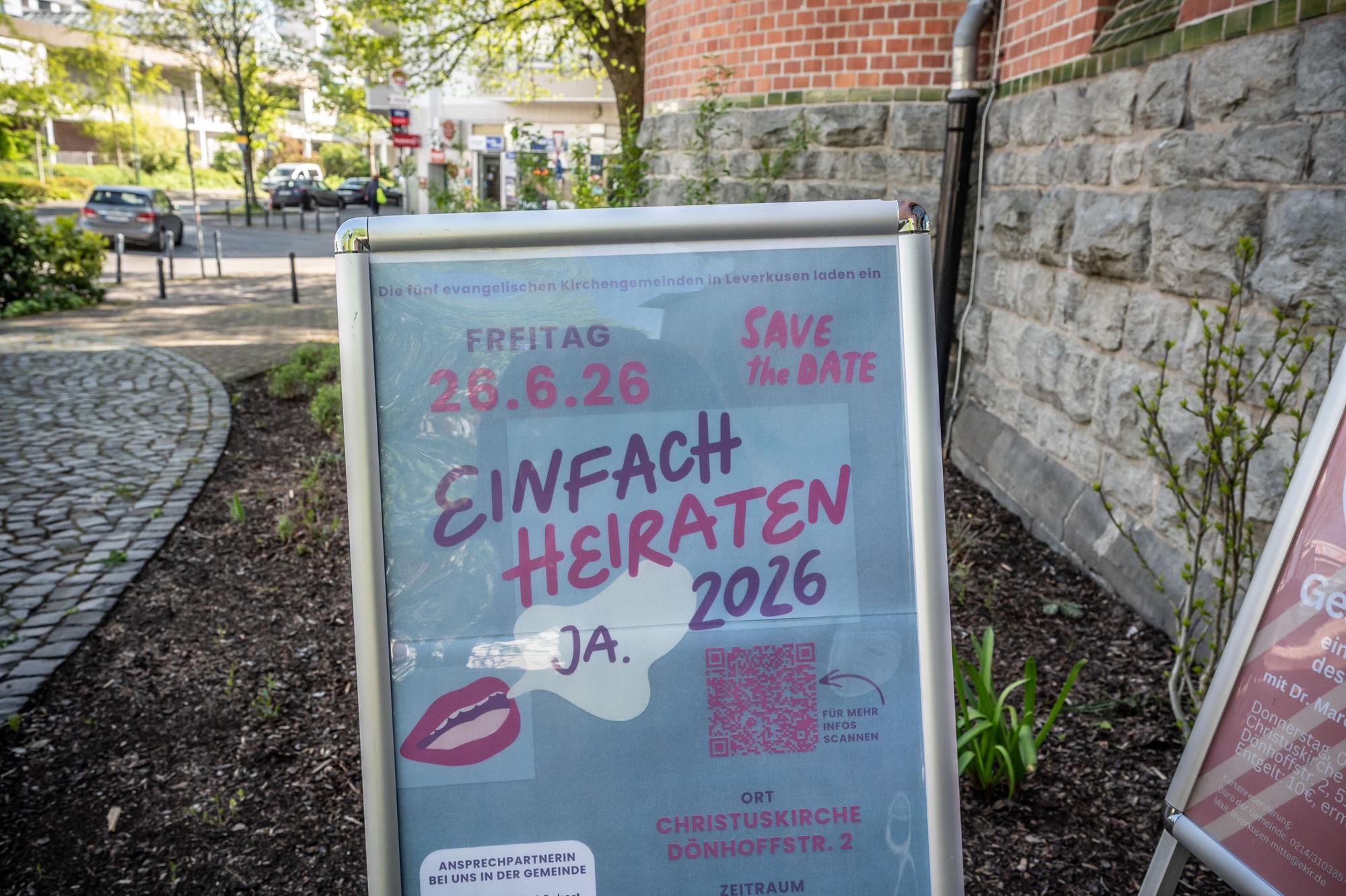 Ein Aufsteller.
